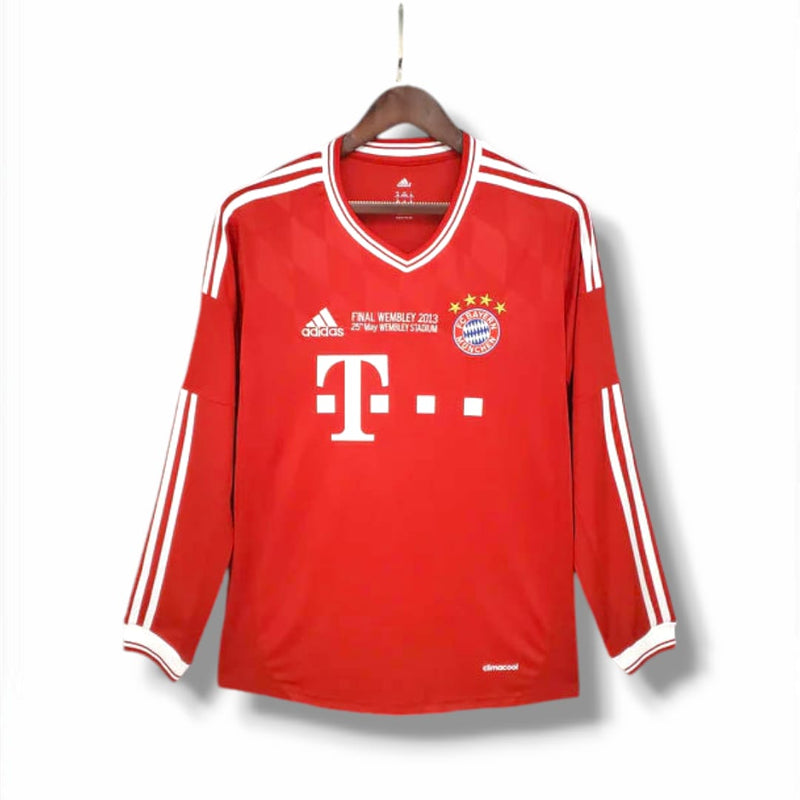 Camisa Manga Longa Bayern de Munique Champions League 2013/14 Adidas - Vermelha