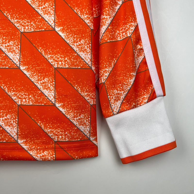 Camisa Holanda 1988 Manga Longa Retrô