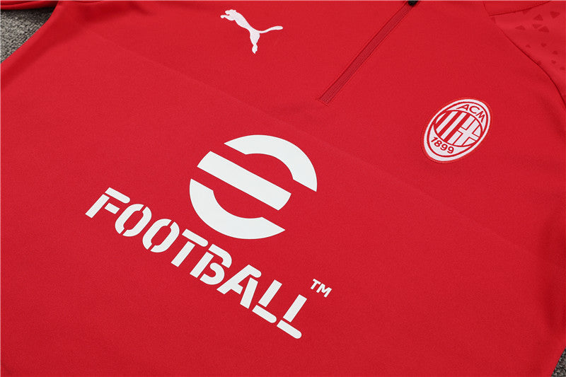 Conjunto de Treino Milan 23/24 Vermelho