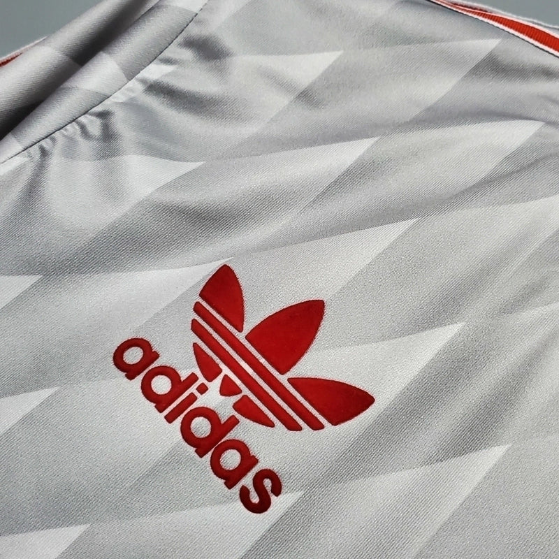 Camisa Retrô Liverpool Away 1989/91 Torcedor Adidas Masculina - Cinza