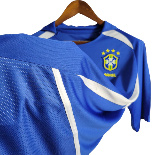 Camisa Brasil 2002 away Azul