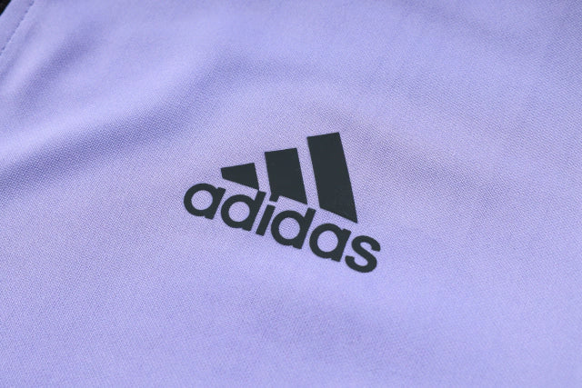 Conjunto de Corta Vento Adidas Lilás e Azul / 374