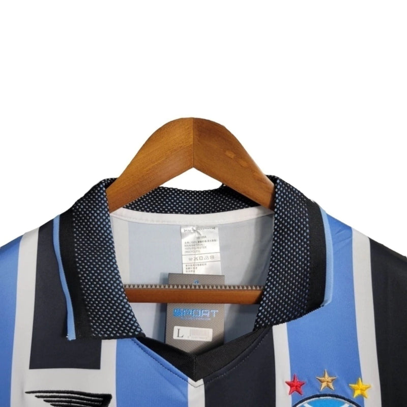 Camisa Retrô Grêmio I 1998 - Masculina Penalty - Preta e azul
