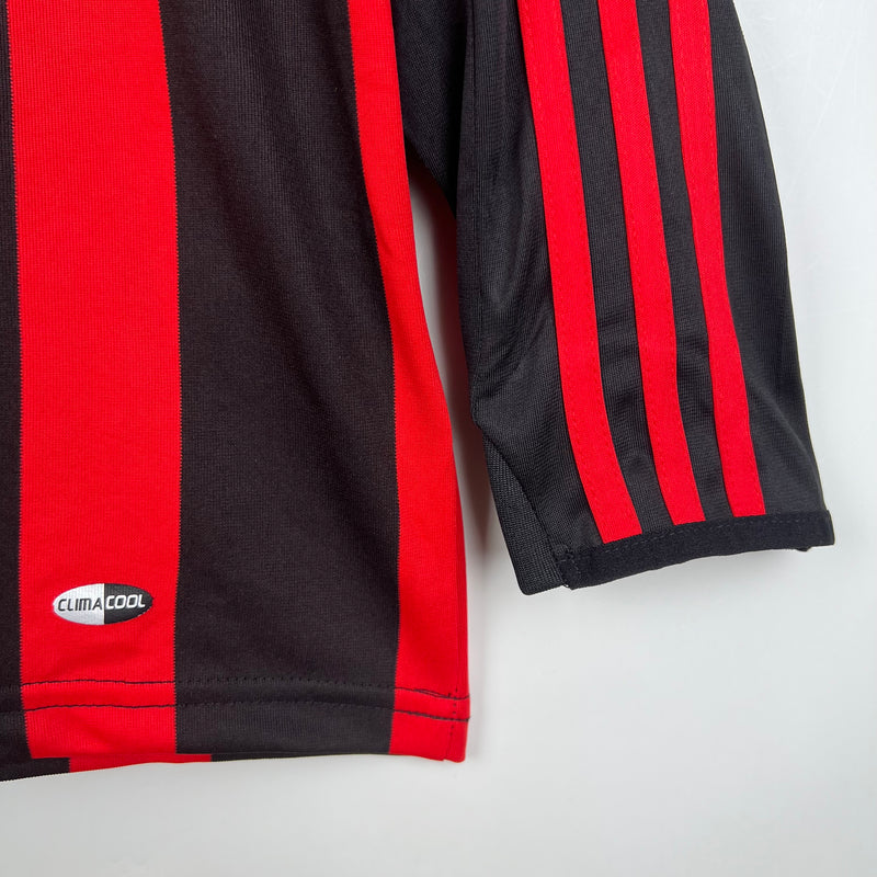 Camisa AC Milan 2008/09 Manga Longa Retrô