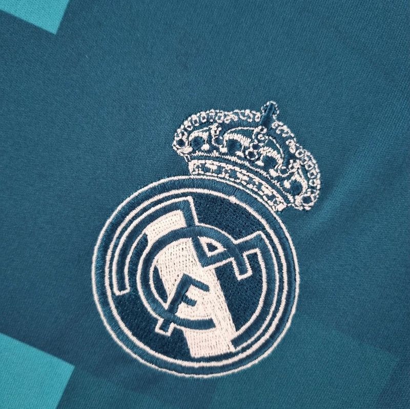 Camisa 3 Real Madrid  2017/18 - RONALDO 7 Manga Longa + Patchs