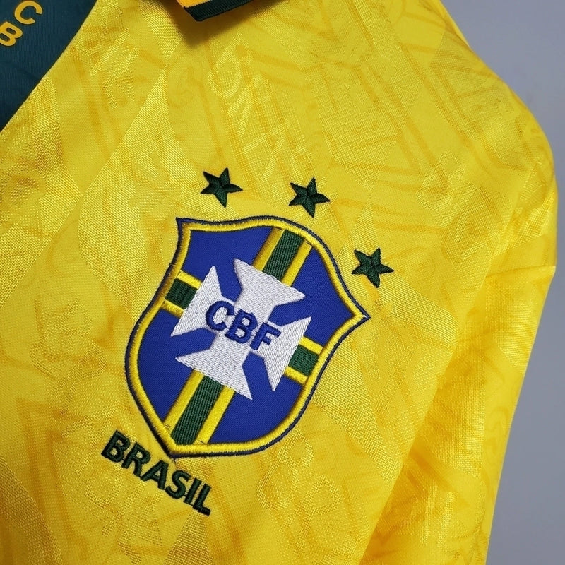 Camisa Brasil Retrô 1991/93  I Umbro Masculina - Amarela