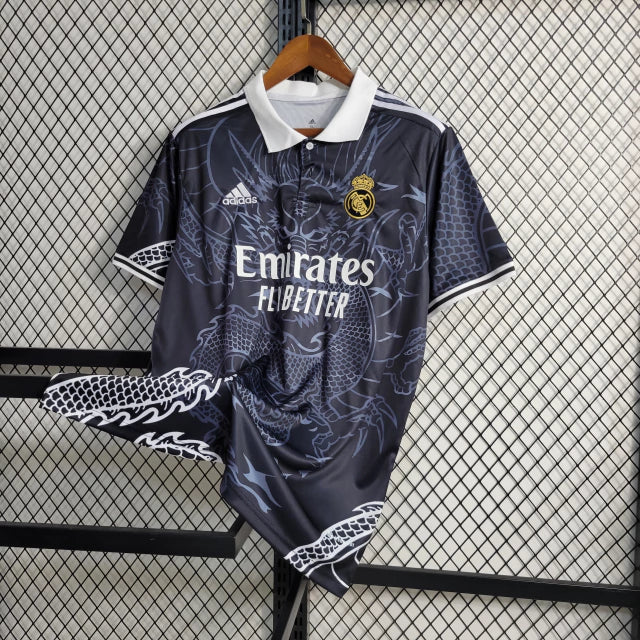 CAMISA REAL MADRID SPECIAL EDITION BLACK DRAGÃO 2023/24 TORCEDOR-ADIDAS-MASCULINA-PRETO