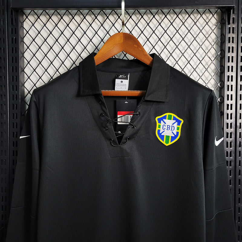 Camisa Manga Longa Brasil 2004- Edição Especial Black