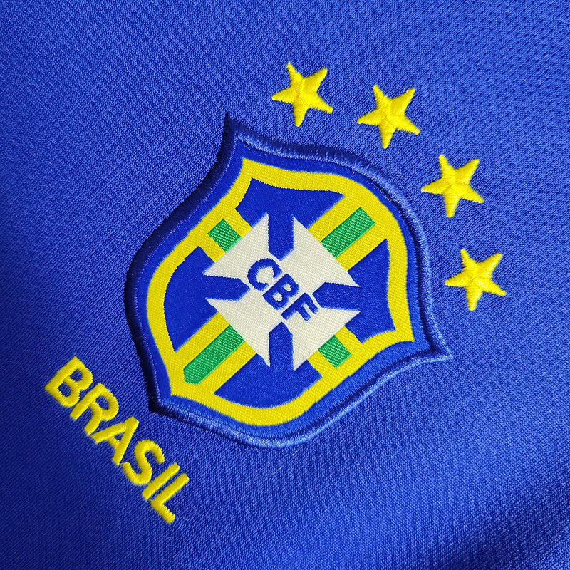 Camisa Brasil 2002 away Azul