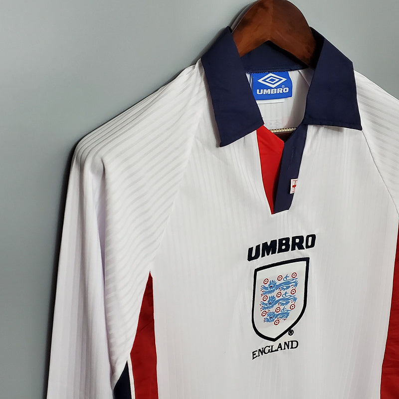 Camisa Inglaterra 1998 Manga Longa home