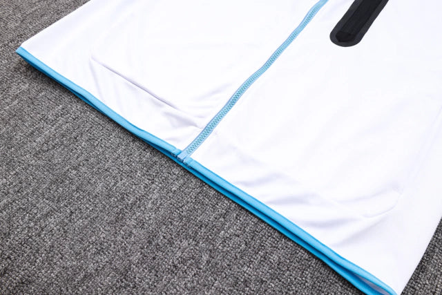 Conjunto de Moletom Nike Sportswear Tech Fleece Branco e Azul Celeste / 374