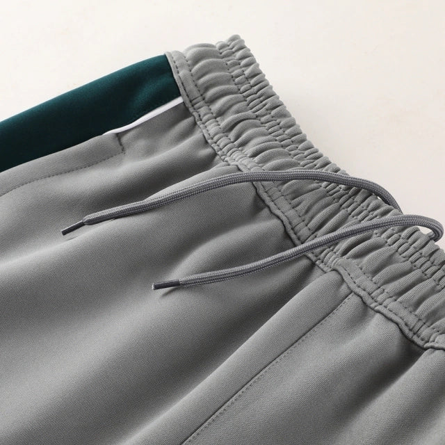 Conjunto de Agasalho Nike Cinza e Verde / 734