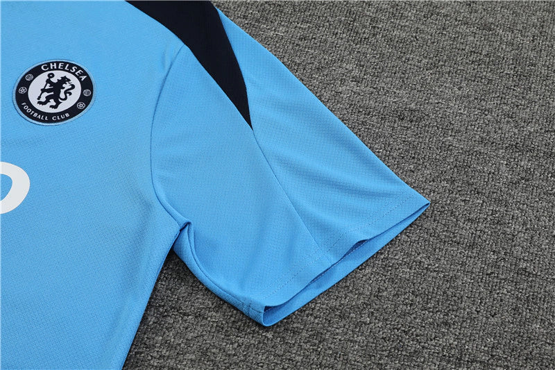 Kit Treino Chelsea Nike 24/25 Camisa e Bermuda Azul
