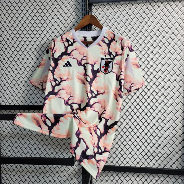 CAMISA SELEÇÃO JAPÃO CHERRY TREE 2023/24 TORCEDOR-ADIDAS-MASCULINA-BRANCA