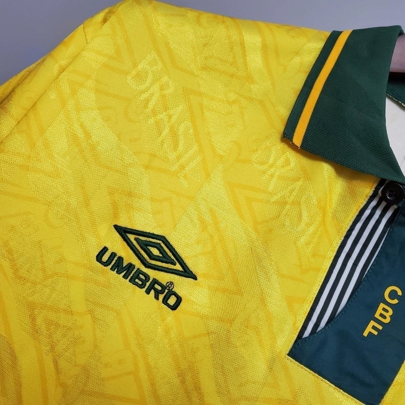 Camisa Brasil Retrô 1991/93  I Umbro Masculina - Amarela