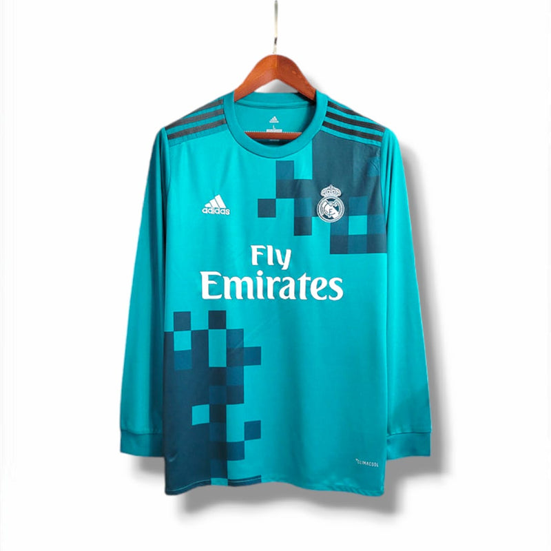 Camisa Real Madrid 2017/18 Manga Longa - 3 uniforme