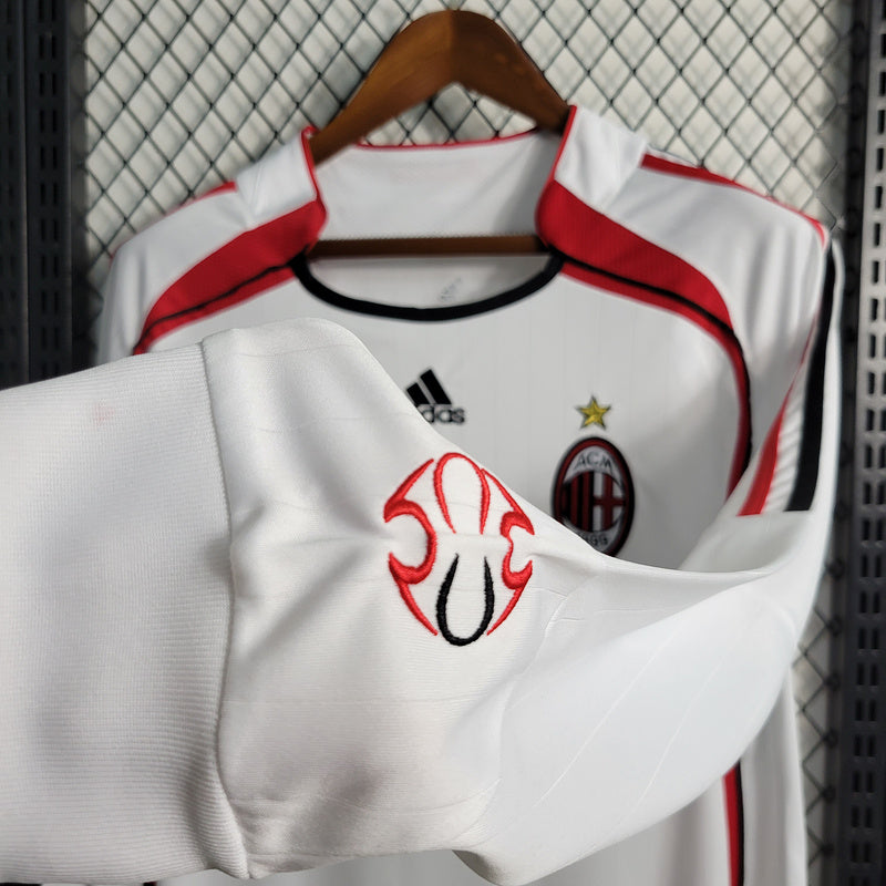 Camisa AC Milan 2007/08 Manga Longa away