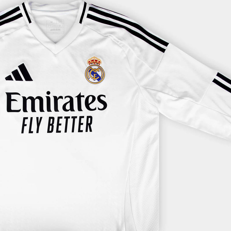 Camisa Real Madrid 2024/25  Manga Longa Torcedor Adidas