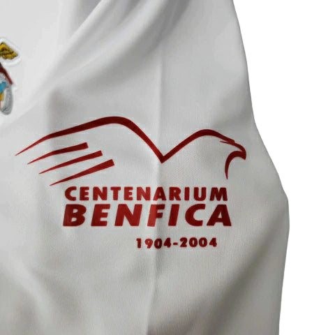 Camisa Retrô Benfica 2004/2005 - Masculina Adidas - Branca com detalhes em vermelho - Centenário