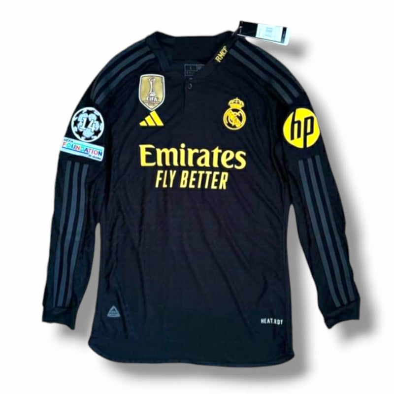 Camisa Real Madrid 2023/24 KROOS 8 Third Versão Jogador - Manga Longa + Patchs