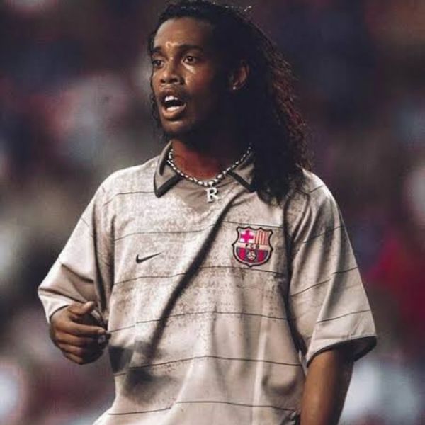 Camisa Barcelona 2003/04 Retro III Off White Nike