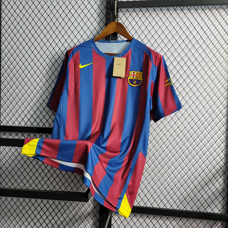 Camisa Barcelona 2006 Retrô Home UEFA CHAMPIONS LEAGUE