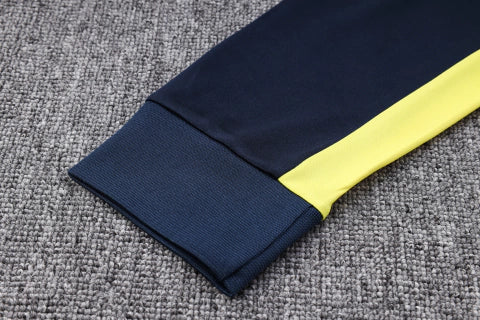 Conjunto de Agasalho Brasil Azul Marinho e Amarelo 2022/23