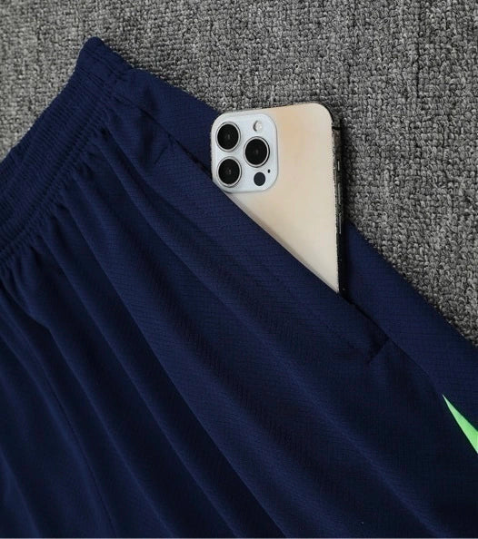 Kit Treino Seleção Brasil Nike 24/25 Camisa Verde Bermuda Azul Marinho