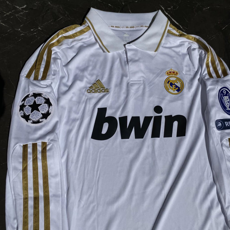 Camisa Real Madrid 2011/12 RONALDO 7 - Manga Longa + Patchs