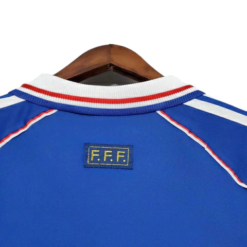 Camisa Retrô Seleção da França I 1998 - Masculina Adidas - Azul