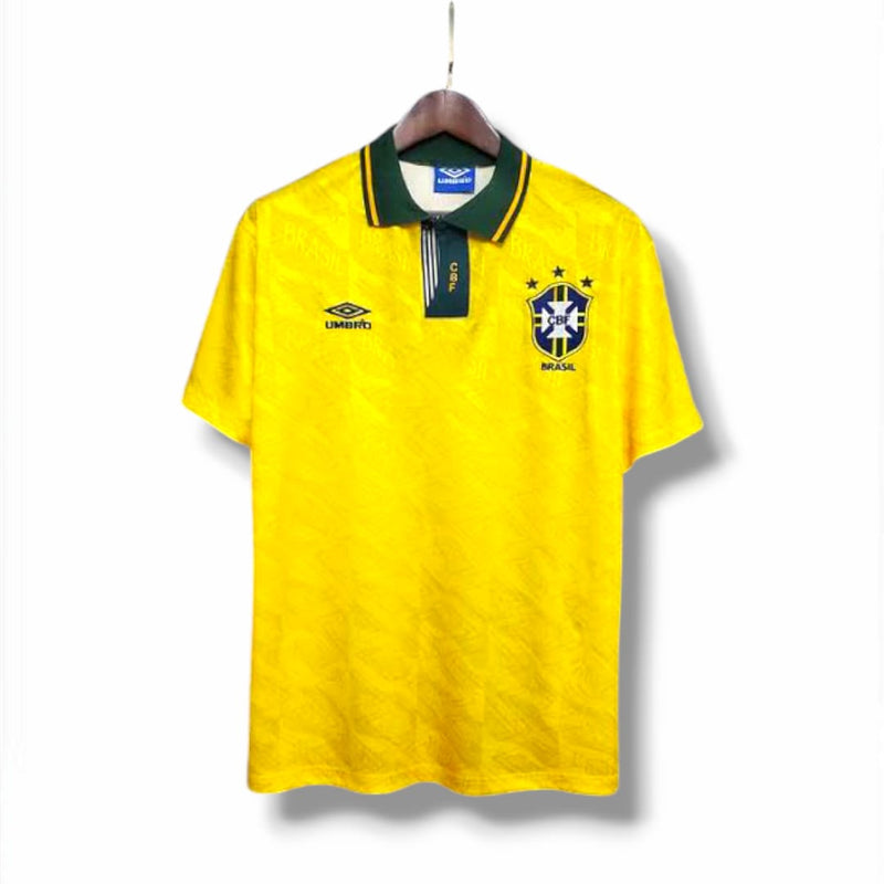Camisa Brasil Retrô 1991/93  I Umbro Masculina - Amarela
