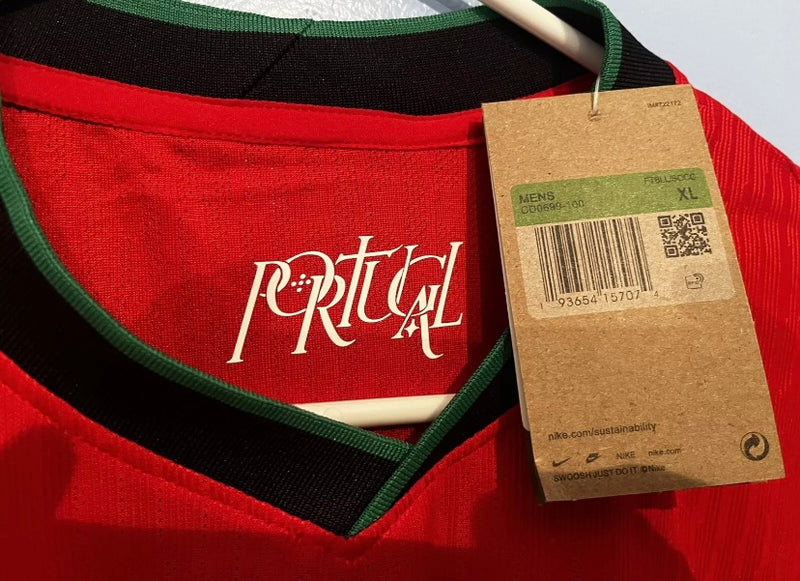 Camisa Portugal EURO 2024 - RONALDO 7 Manga Longa + Patchs