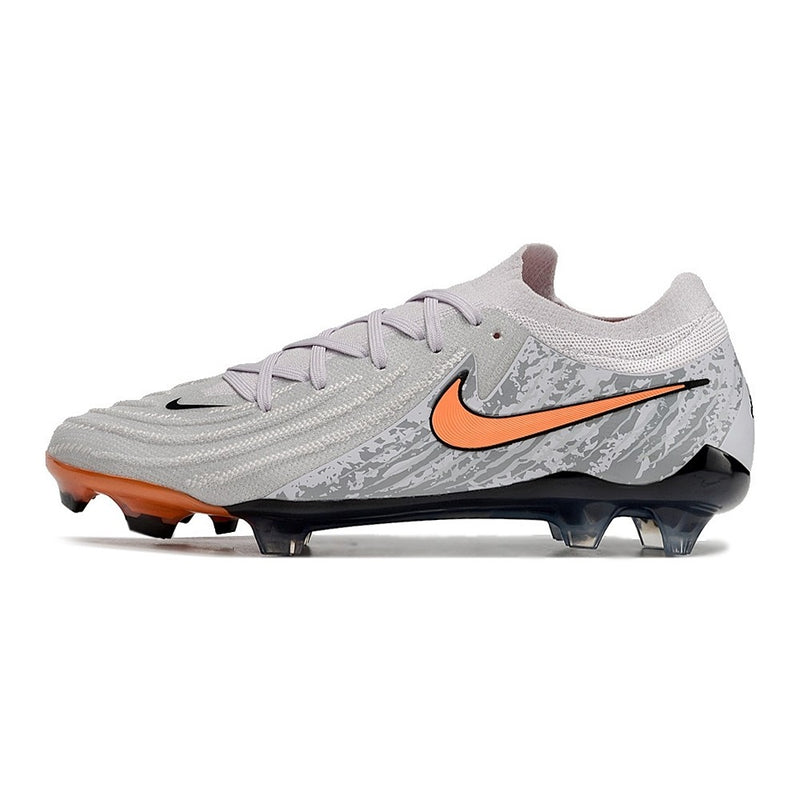 Chuteira de Campo NIKE Phantom GX2 Elite LV8 FG Cinza/Laranja