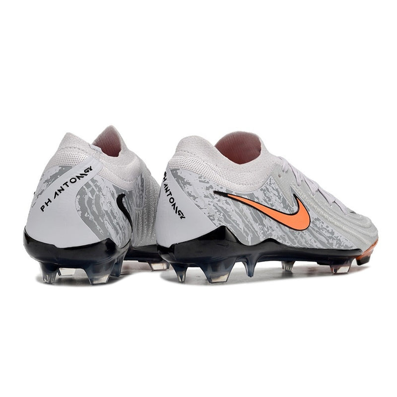 Chuteira de Campo NIKE Phantom GX2 Elite LV8 FG Cinza/Laranja