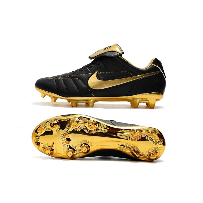 Chuteira de Campo NIKE Tiempo Legend 7 R10 FG Preto/Dourado