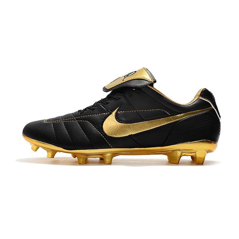 Chuteira de Campo NIKE Tiempo Legend 7 R10 FG Preto/Dourado