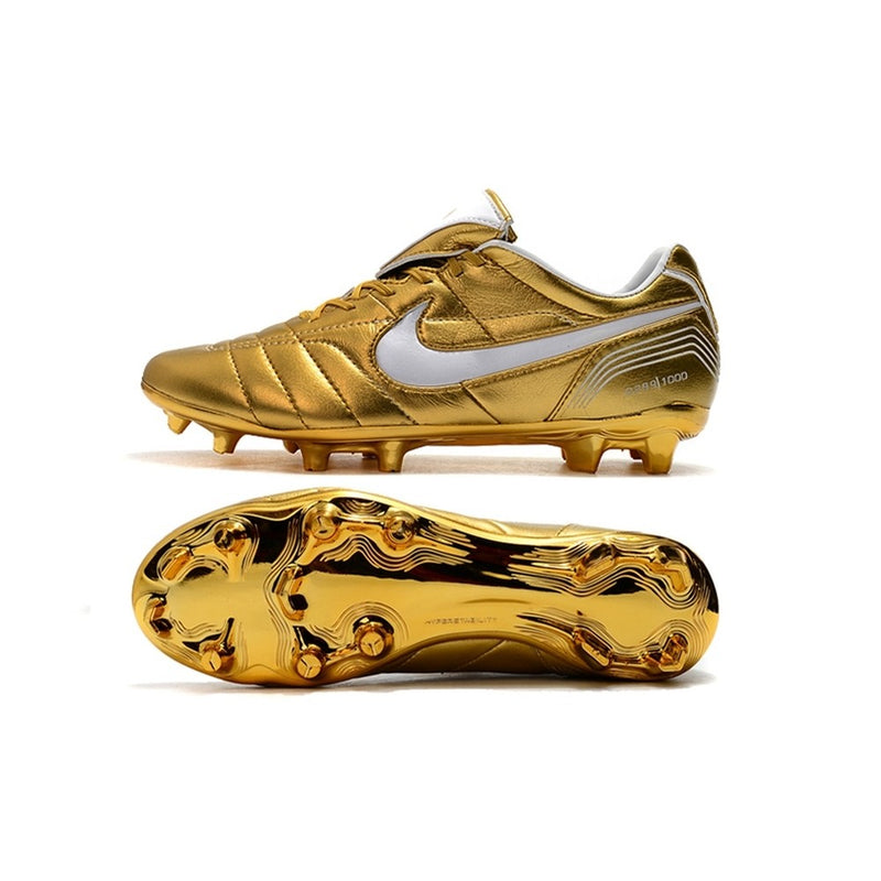 Chuteira de Campo NIKE Tiempo Legend 7 R10 FG Dourado