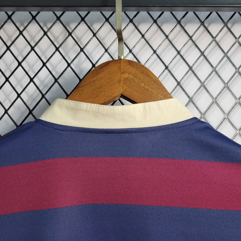 Camisa Retrô Newcastle II Away 1995/97 - Masculina - Modelo Torcedor - Grená e Azul