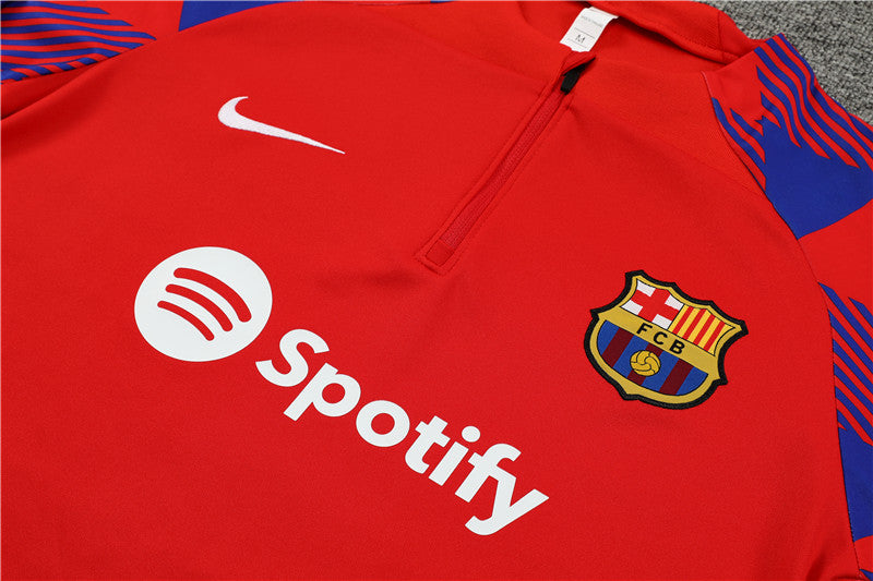Conjunto de Treino Barcelona Vermelho 23/24