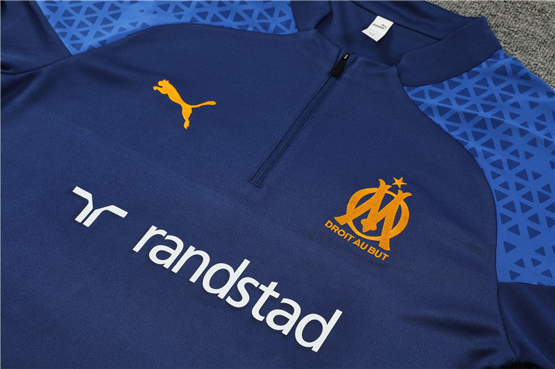 Conjunto de Treino Olympique de Marseille 23/24 Azul Marinho