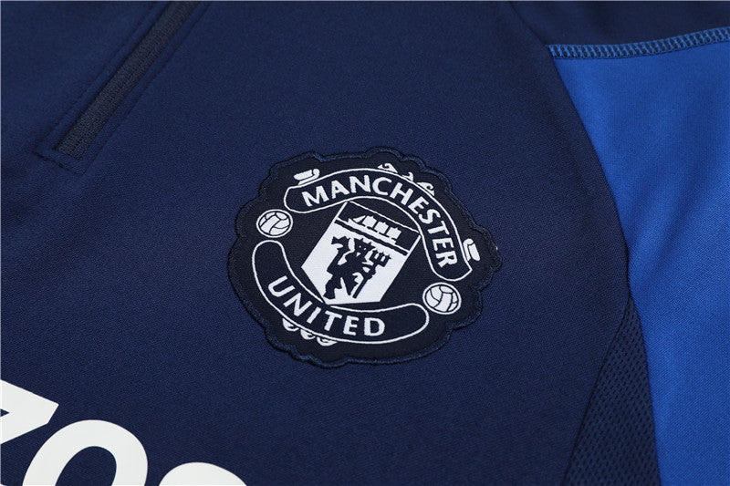 Conjunto de Treino Manchester United 23/24 Azul Marinho