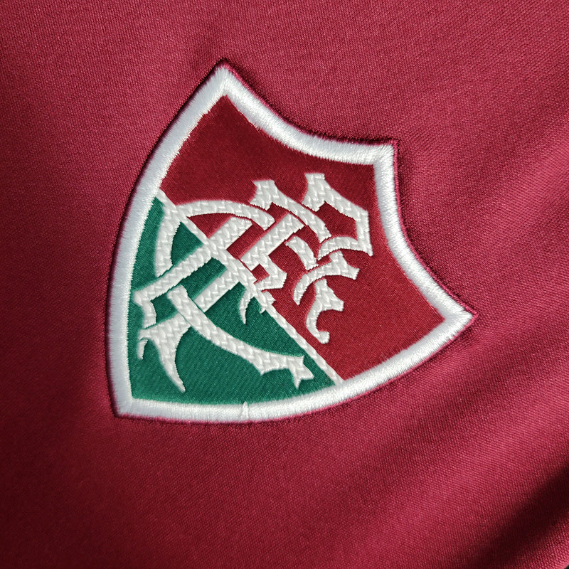 Camisa Fluminense 2023/24 Feminina Treino grena e verde