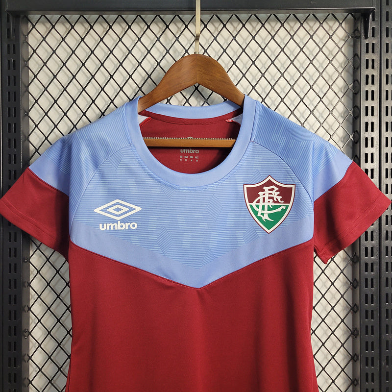 Camisa Fluminense 2023/24 Feminina Treino Red