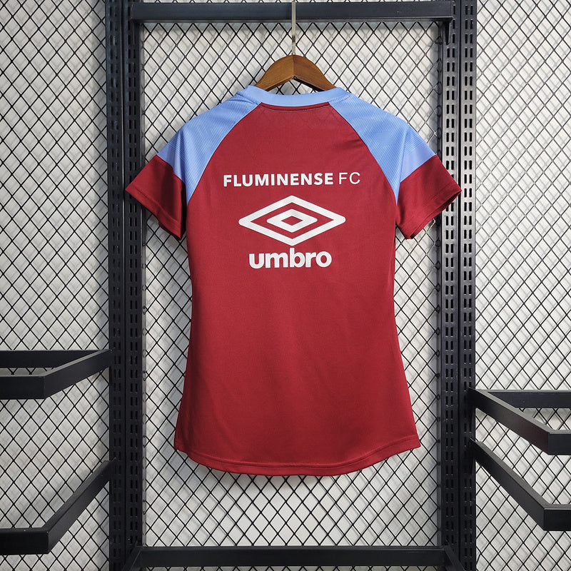 Camisa Fluminense 2023/24 Feminina Treino Red