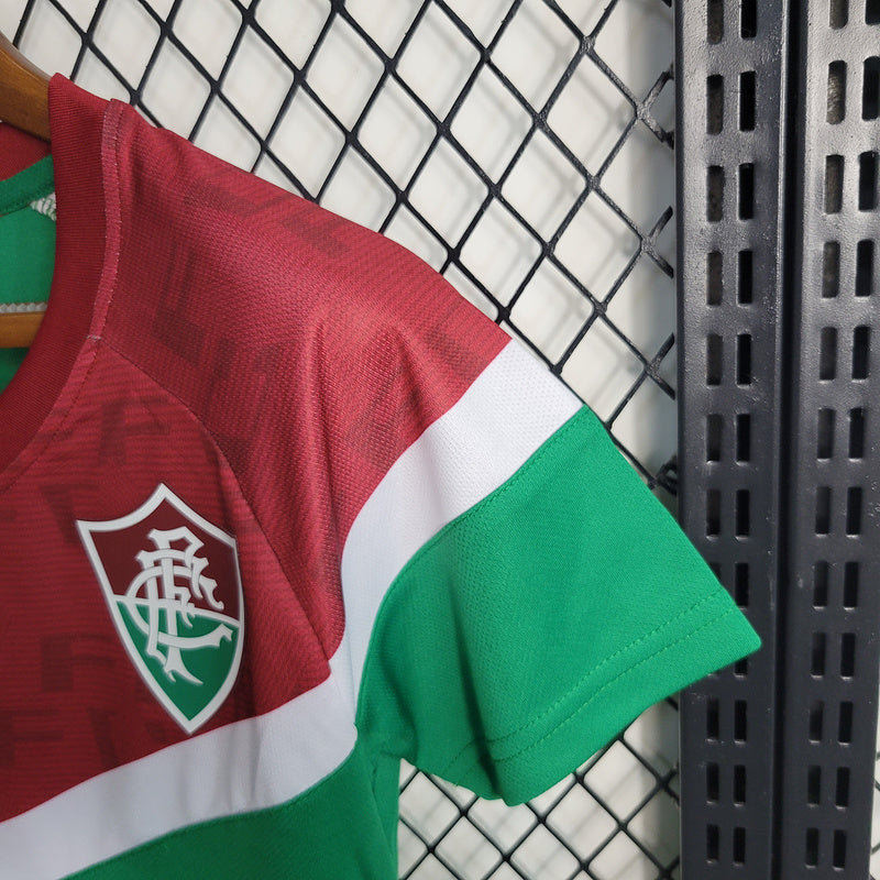 Camisa Fluminense 2023/24 Feminina Treino Green + Patch Campeão Libertadores
